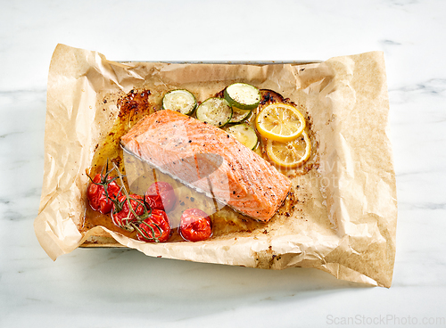 Image of roasted salmon filet