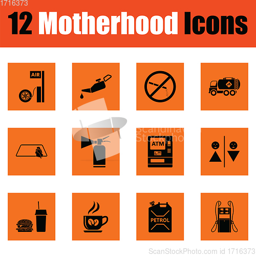 Image of Motherhood icon set