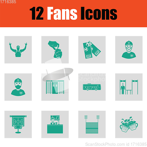 Image of Fans icon set