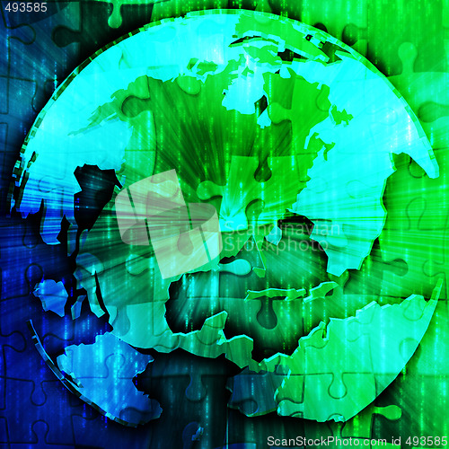 Image of Globe of Americas