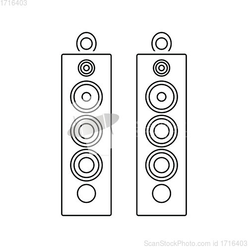 Image of Audio system speakers icon