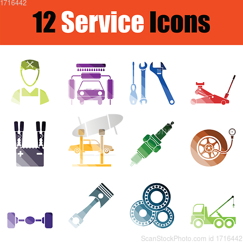 Image of Service icon set