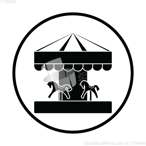 Image of Children horse carousel icon