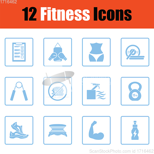 Image of Fitness icon set