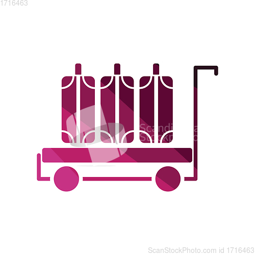 Image of Luggage cart icon