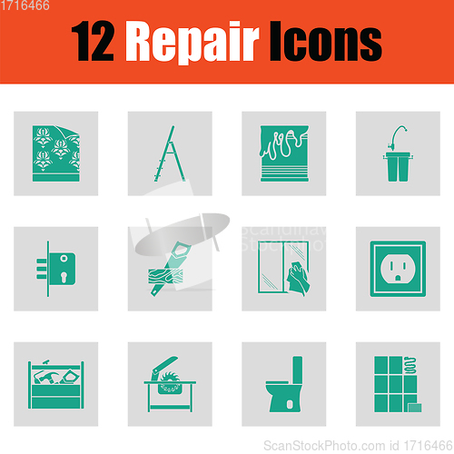 Image of Set of repair icons