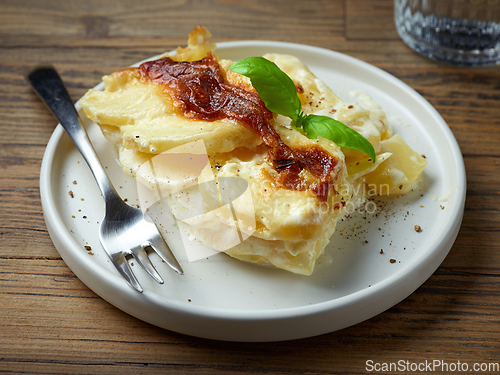 Image of plate of potato gratin