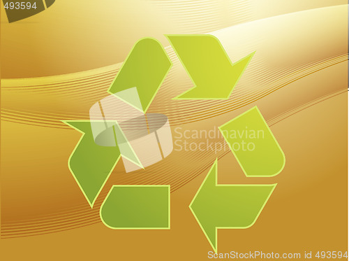 Image of Recycling eco symbol