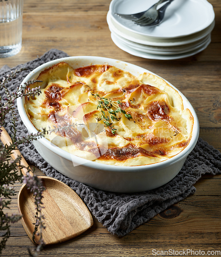 Image of bowl of potato gratin