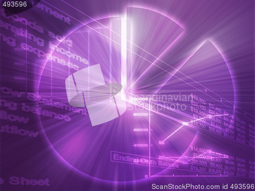 Image of Spreadsheet business charts illustration