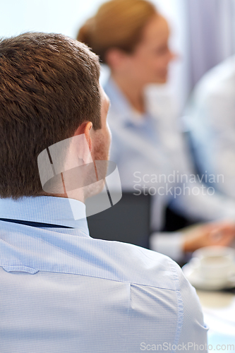 Image of close up of business team at office