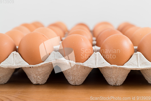 Image of Fresh chicken egg in package