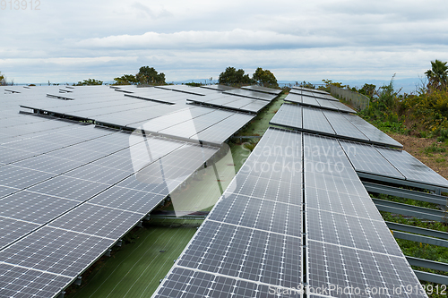 Image of Solar panel plant