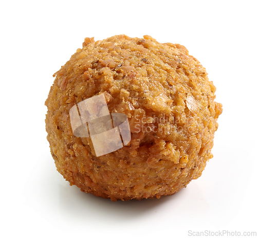 Image of fried falafel ball