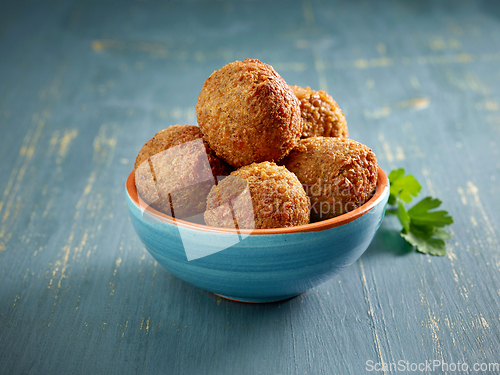 Image of bowl of falafel balls