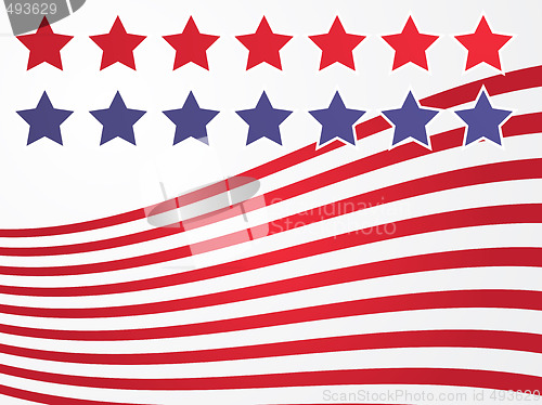 Image of Stars and stripes illustration