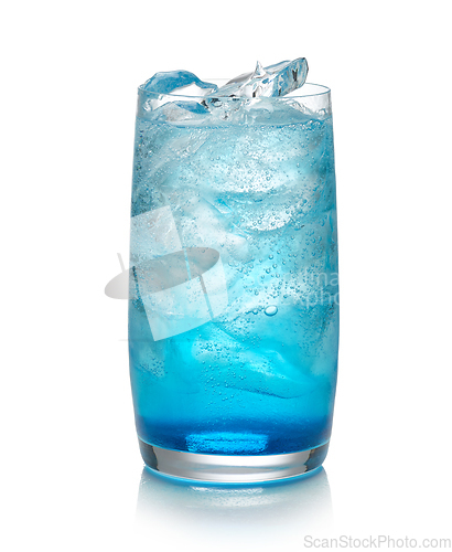 Image of glass of blue cocktail