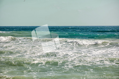 Image of blue ocean waves