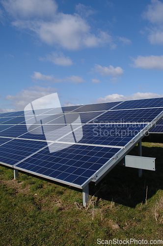 Image of Rows of solar panels