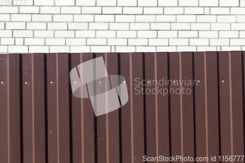 Image of dark metal fence