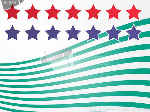 Image of Stars and stripes illustration