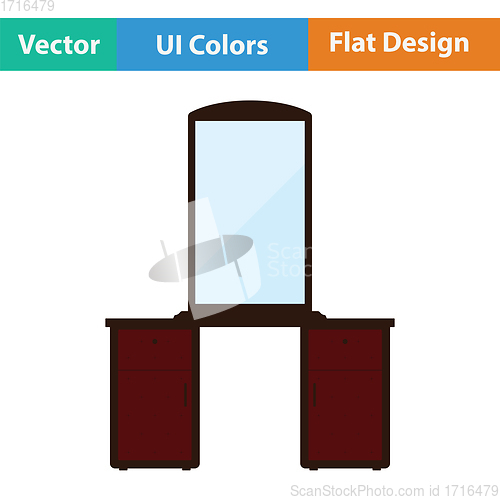 Image of Dresser with mirror icon