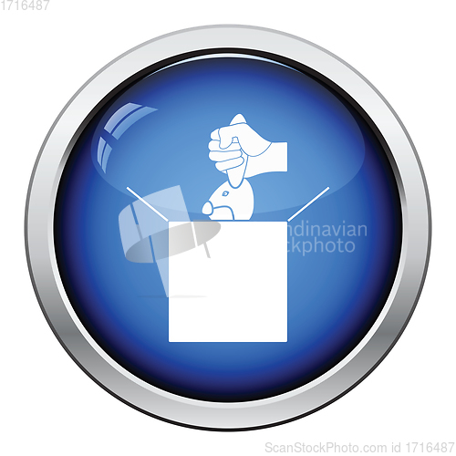 Image of Rabbit in magic box icon