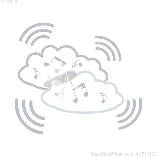 Image of Music cloud icon