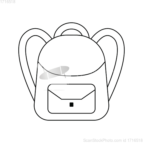Image of School rucksack  icon