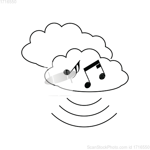Image of Music cloud icon