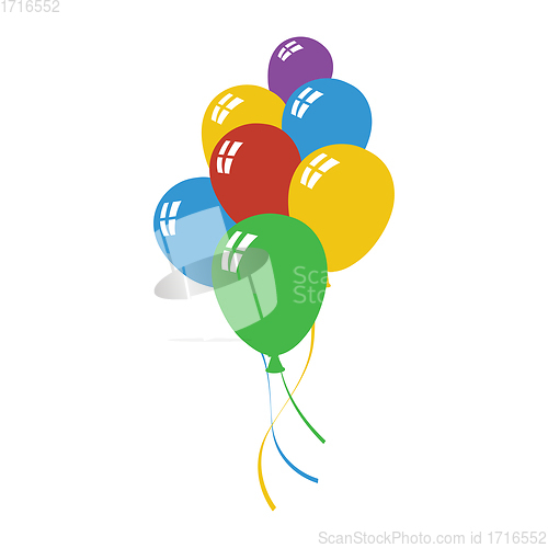 Image of Party balloons and stars icon