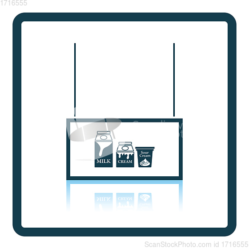 Image of Milk market department icon