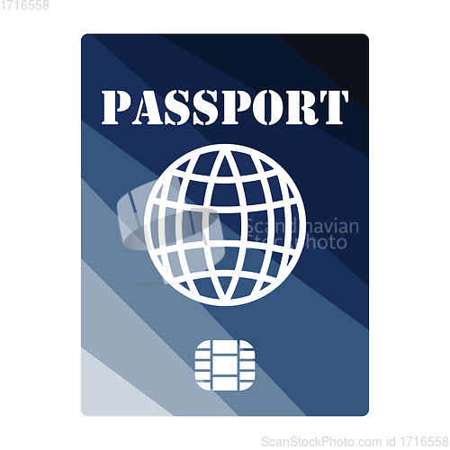 Image of Passport with chip icon