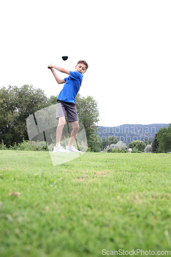 Image of Young Golfer