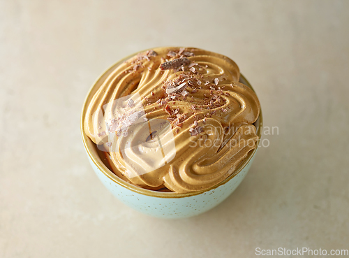 Image of whipped caramel and coffee cream dessert