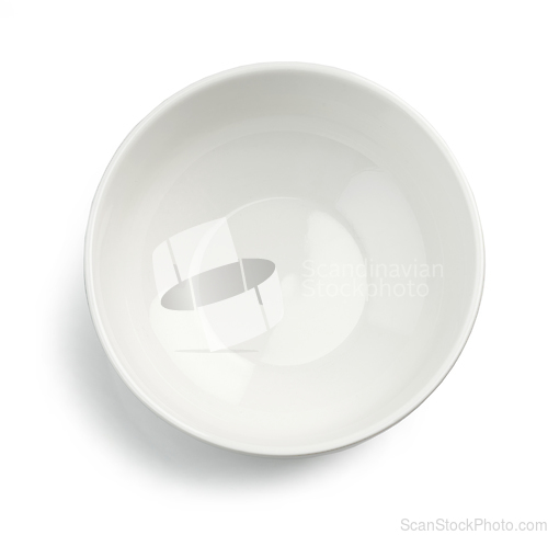 Image of empty white bowl