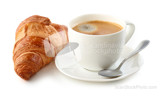 Image of croissant and coffee