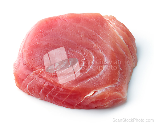 Image of fresh raw tuna steak