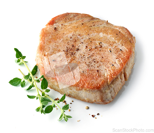 Image of freshly roasted tuna steak