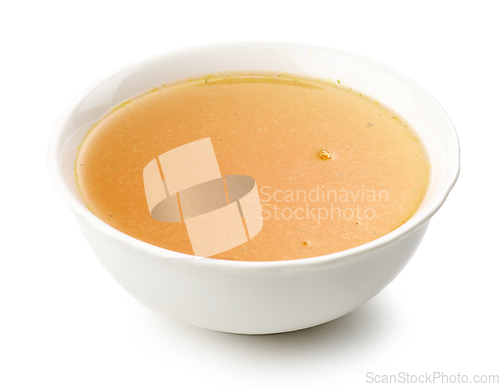 Image of bowl of chicken broth