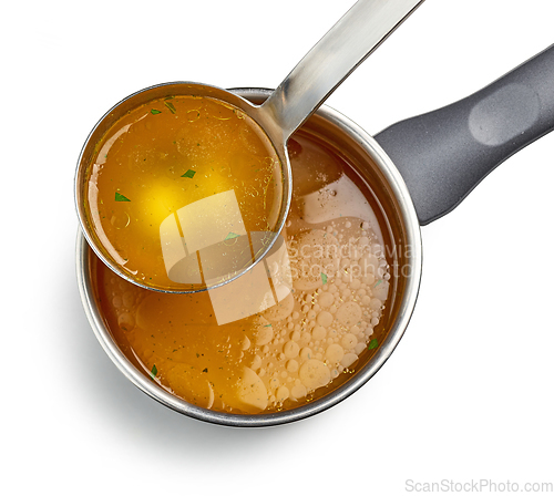 Image of fresh chicken broth