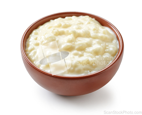 Image of bowl of rice pudding