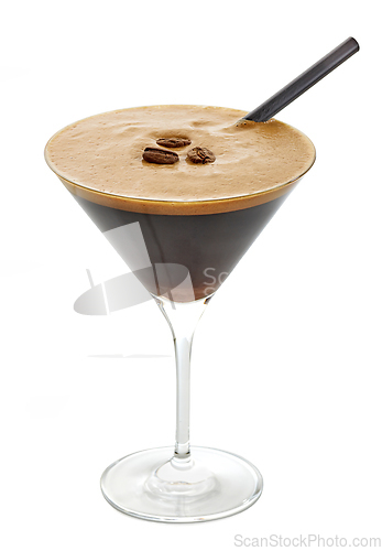 Image of glass of espresso martini cocktail