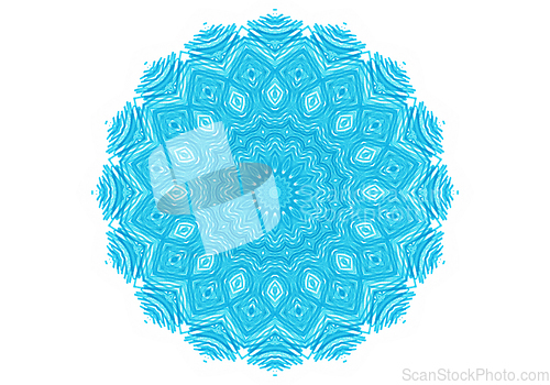 Image of Abstract turquoise round pattern 