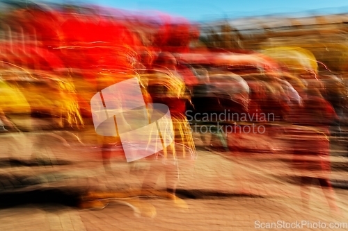 Image of traditional summer samba carnival in Helsinki, Finland,2022