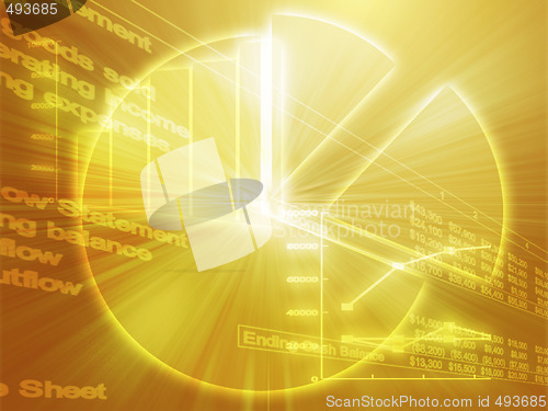 Image of Spreadsheet business charts illustration