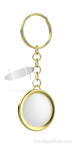 Image of Luxury golden keychain