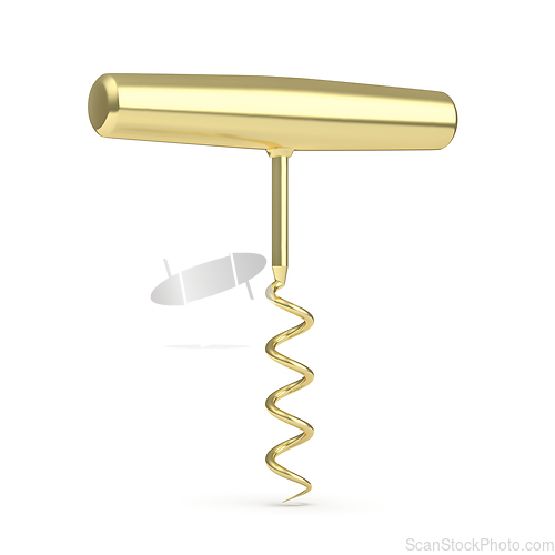 Image of Shiny golden corkscrew