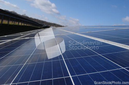 Image of Rows of solar panels