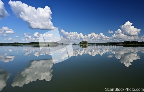 Image of skerries of the Baltic Sea in Finland on a summer sunny day